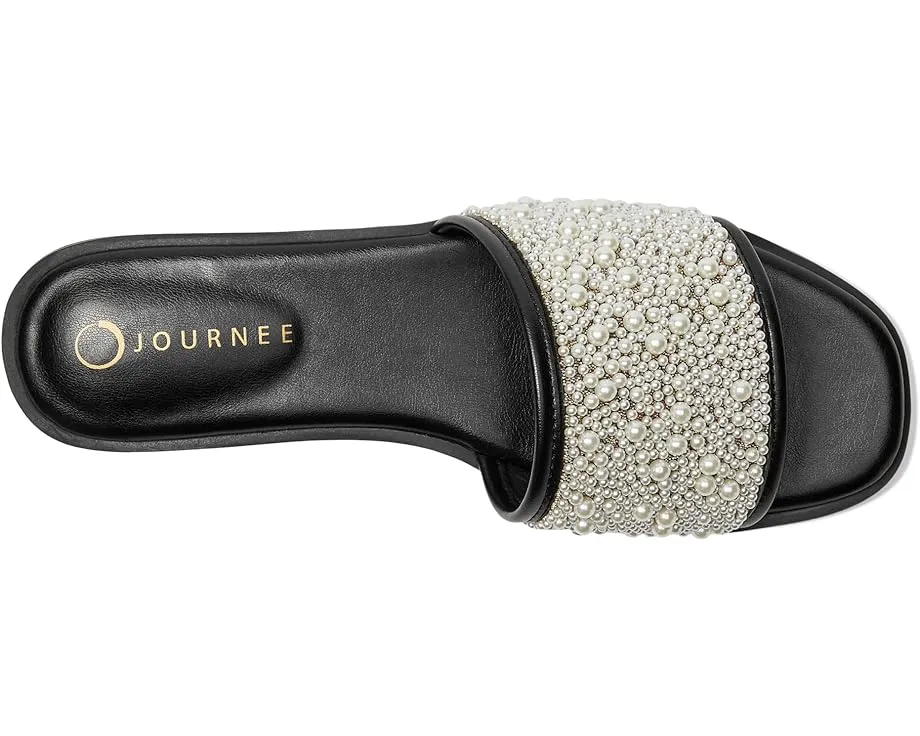 Сандалии Precly с жемчужным ремешком и открытым носком