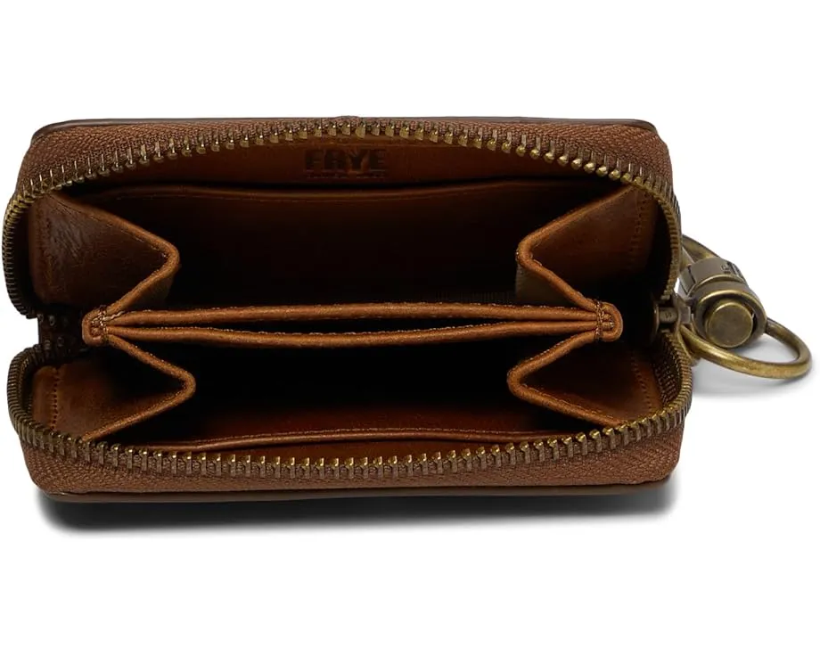 Мини-кошелек Frye Melissa Small Clip из промасленной кожи с тремя слотами