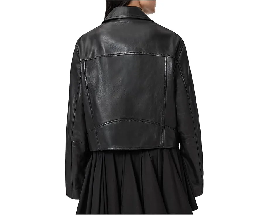 Кожаная куртка AllSaints Masone Biker с застежкой-молнией