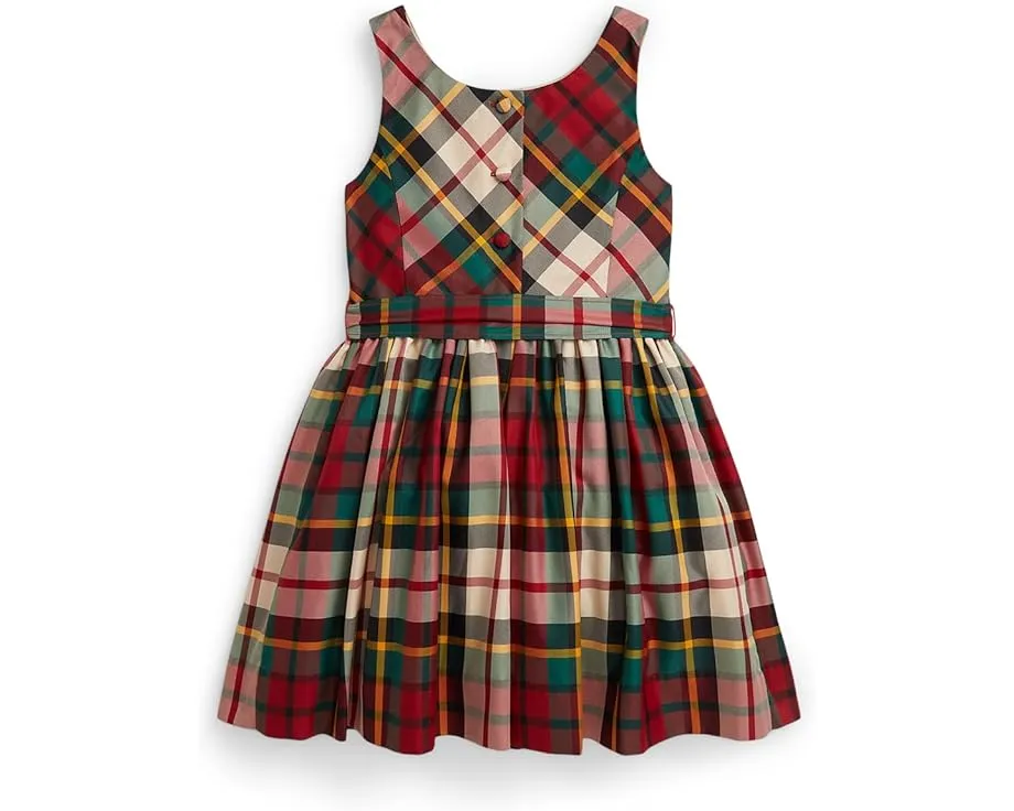 Платье для девочки Polo Ralph Lauren Kids из тафты в клетку