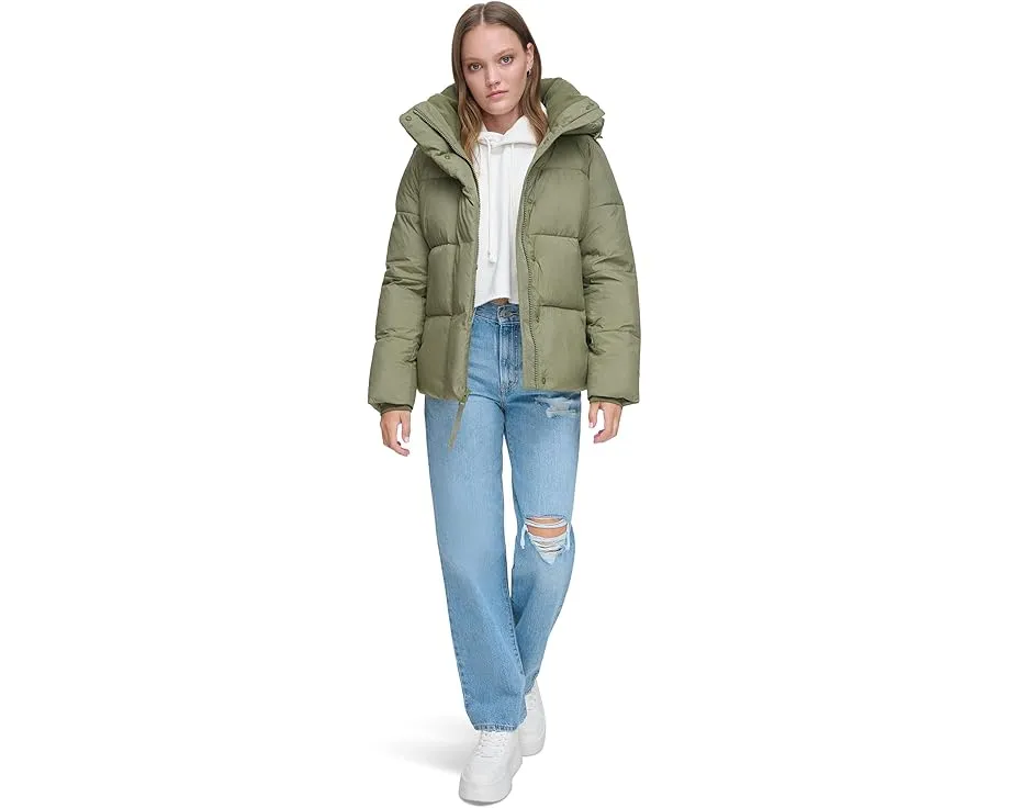 Пуховик Levi's Quilted Hooded Bubble Puffer с капюшоном