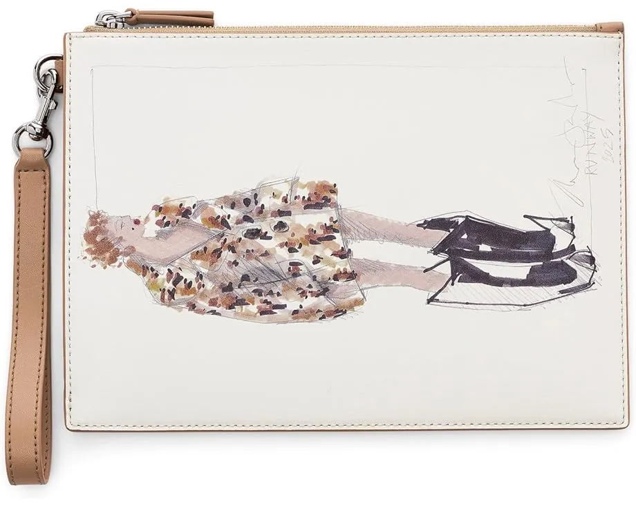 Клатч на запястье Marc Jacobs The Runway Illustration с принтом