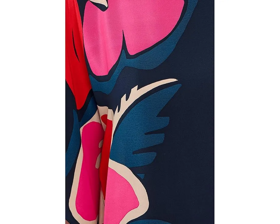 Макси-платье-кафтан Trina Turk из шелка с цветочным принтом