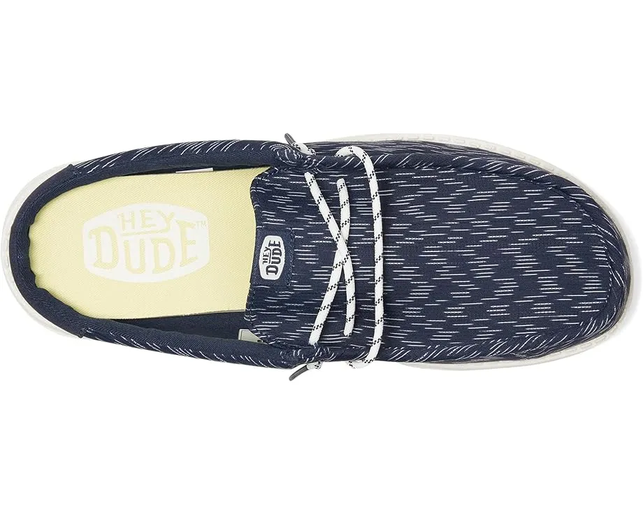 Кроссовки Hey Dude Wally Slip Jersey Jacquard с дышащим верхом и технологией Flex & Fold