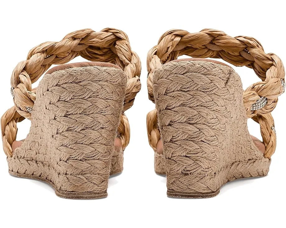 Босоножки Andre Assous Nolita Raffia на платформе из рафии с клиновидным каблуком