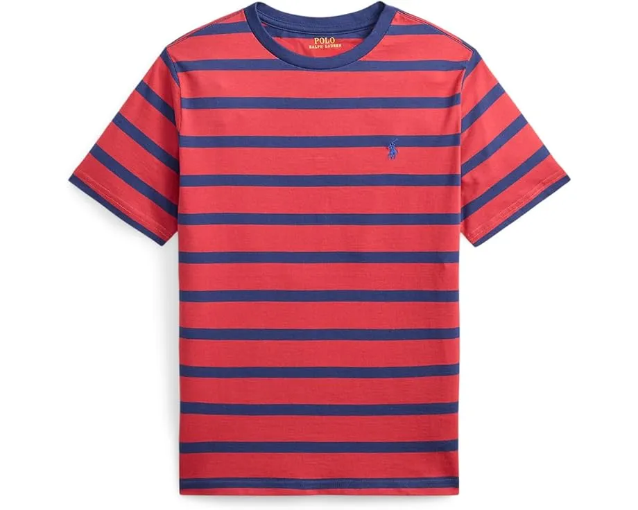 Детская футболка Polo Ralph Lauren из хлопкового джерси в полоску для детей старшего возраста