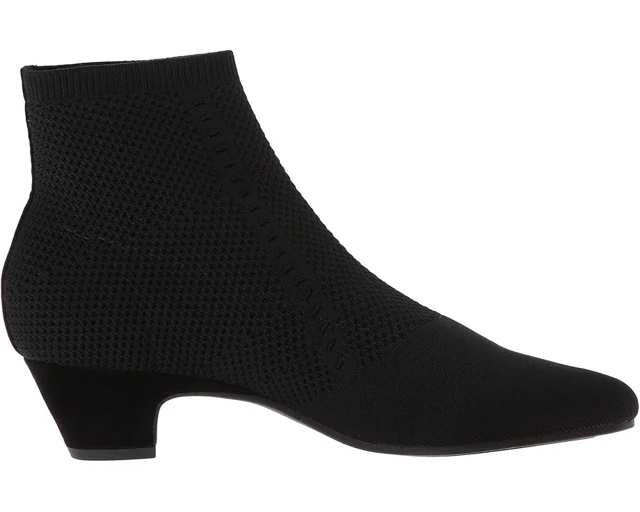 Ботильоны Eileen Fisher Purl на каблуке с верхом из стрейч-трикотажа и замши