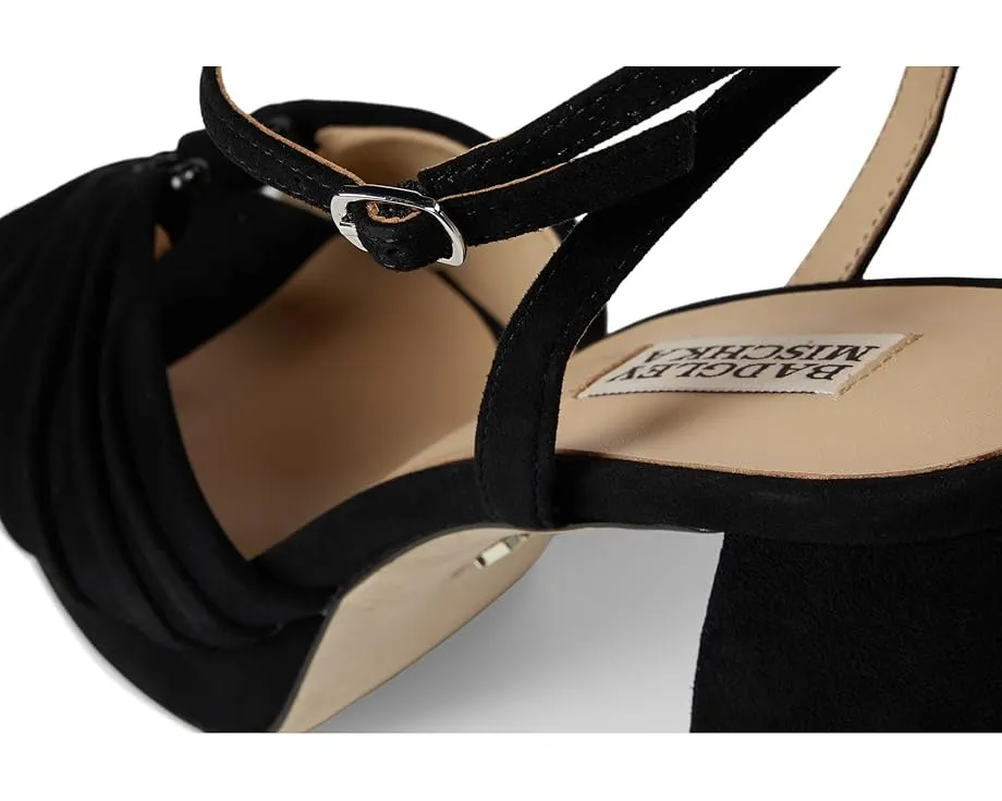 Босоножки Badgley Mischka Veda на платформе с квадратным каблуком и стеганым верхом