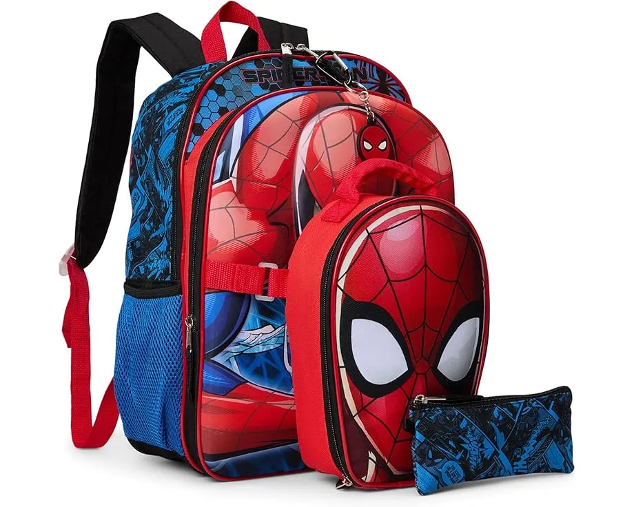 BIOWORLD Kids Рюкзак Spider-Man с ланчбоксом и пеналом