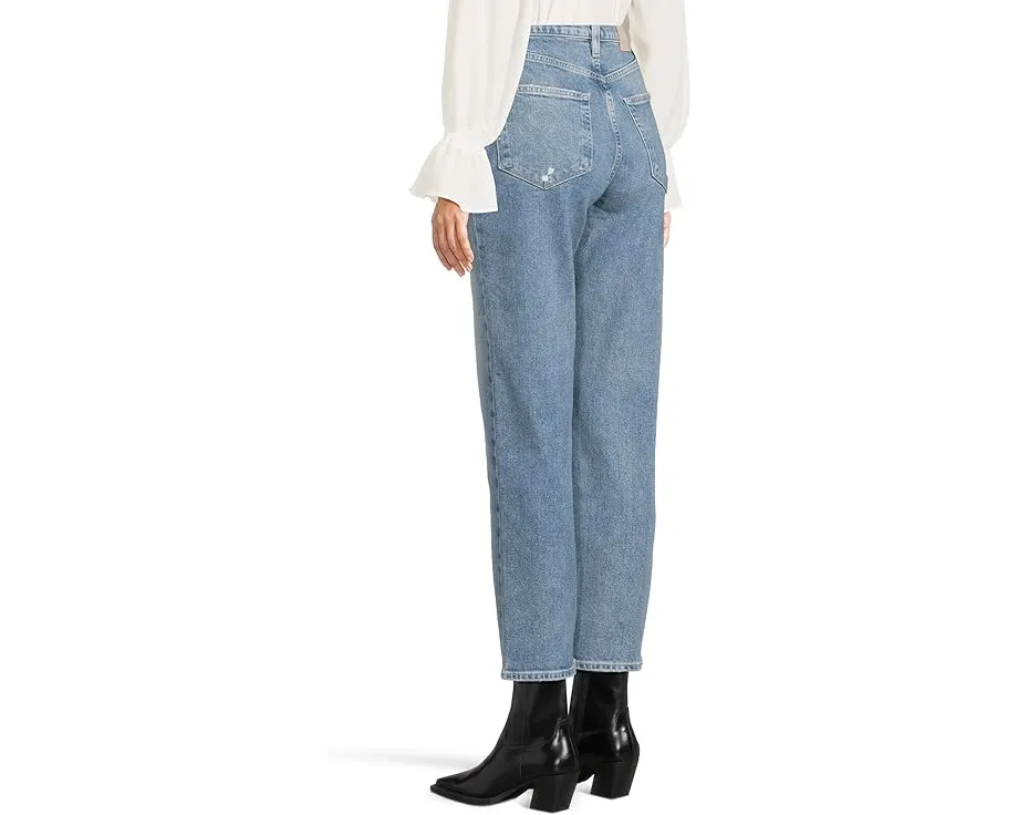 Джинсы Paige Sawyer с застежкой на пуговицах и прямым укороченным кроем