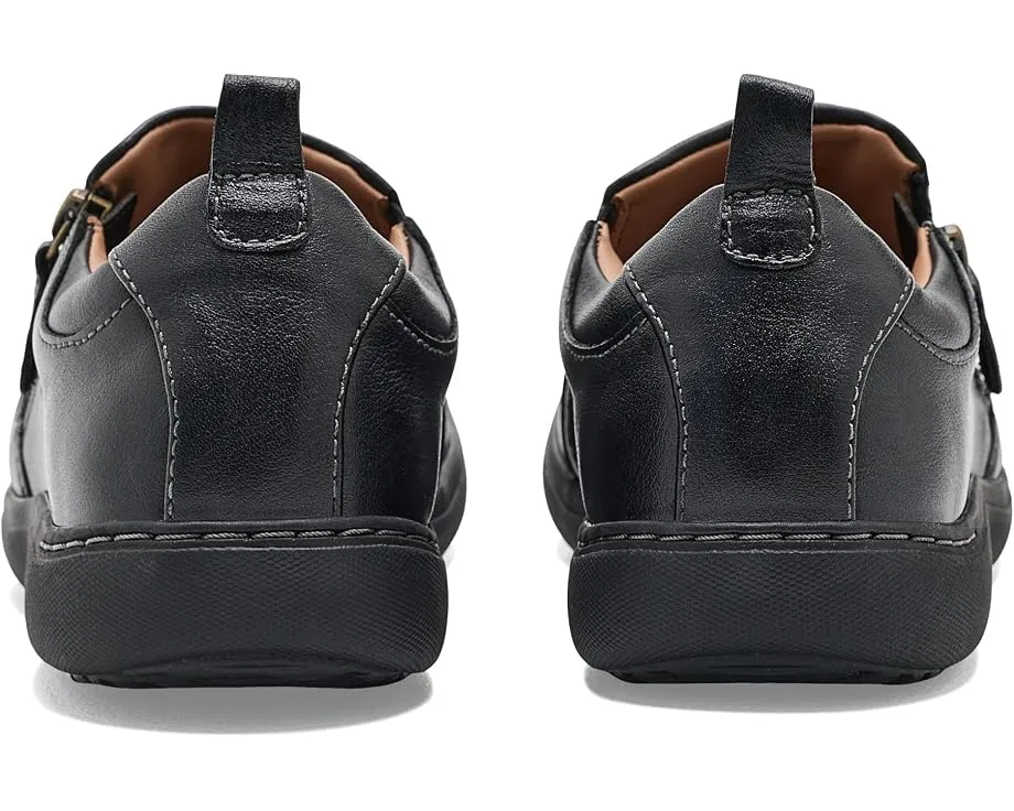 Кеды Clarks Nalle Lilac на шнуровке из черной кожи