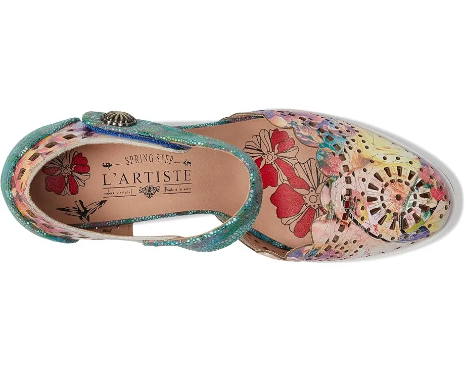 Туфли Luxe с лазерной перфорацией и каблуком в кожаной оплетке L'Artiste by Spring Step