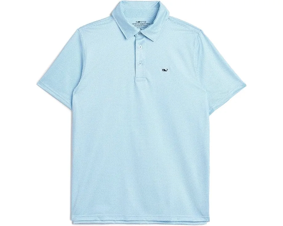 Vineyard Vines поло Printed Sankaty для детей с защитой UPF50+