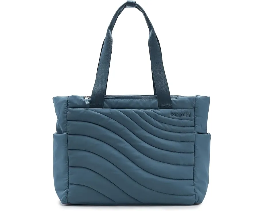 Сумка тоут Baggallini Set Wave с геометрическим узором и отделением для ноутбука