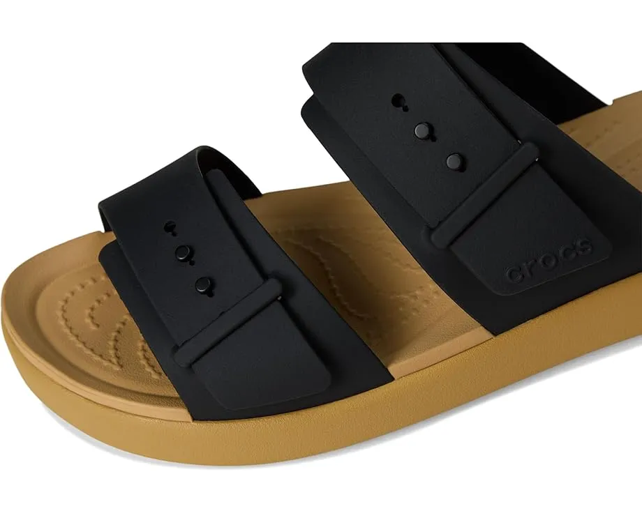 Сандалии Crocs Brooklyn Buckle Low Wedge с платформой и пеной LiteRide