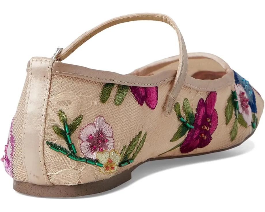 Балетки Blue by Betsey Johnson Nova с цветочной вышивкой и квадратным носком