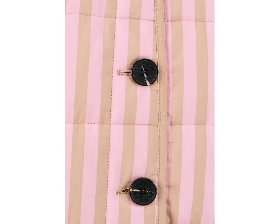 Куртка с квадратной стежкой и накладными карманами из хлопка и вискозы Avec Les Filles