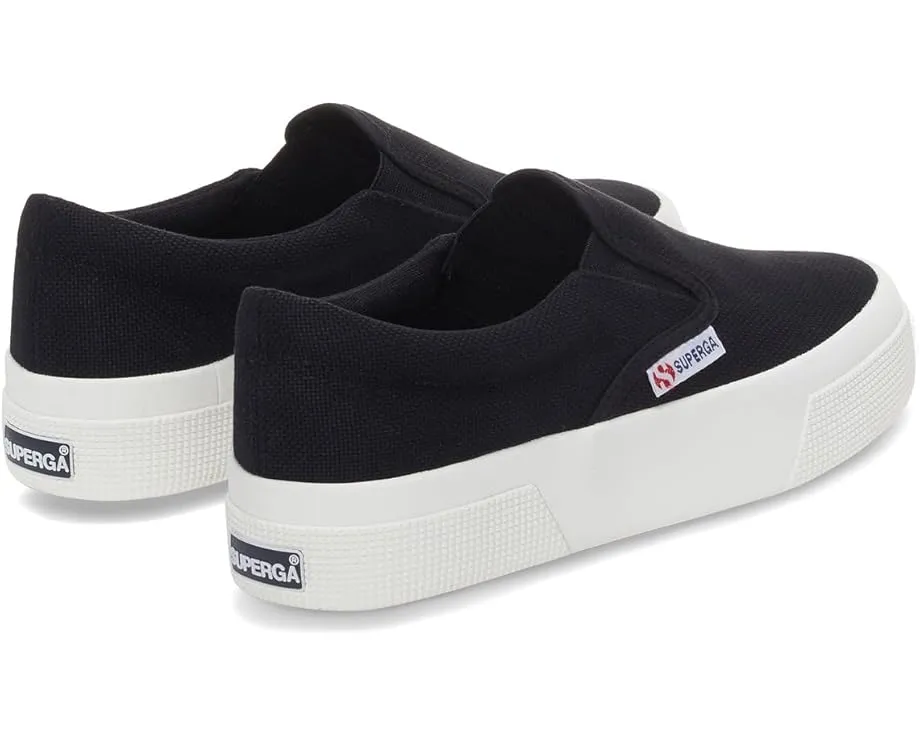 Superga 2740 платформенные слипоны из хлопкового канваса