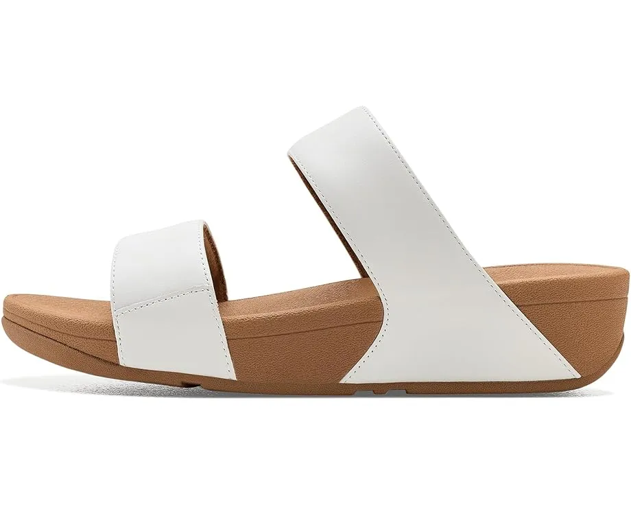 Сланцы FitFlop Lulu Leather с анатомической стелькой и клиновидным каблуком