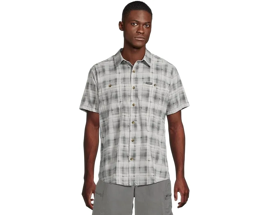 Columbia Utilizer Printed Woven Short Sleeve с защитой UPF 40 и технологией Omni-Wick