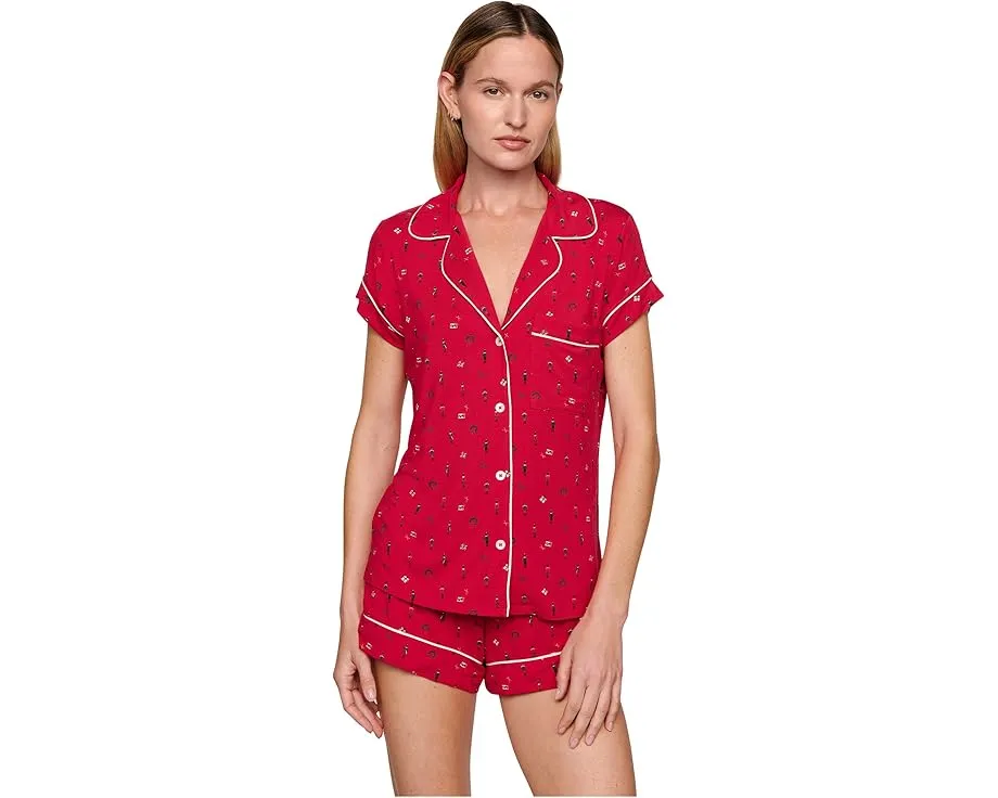 Eberjey Короткий комплект пижамы Gisele Printed из тенсела