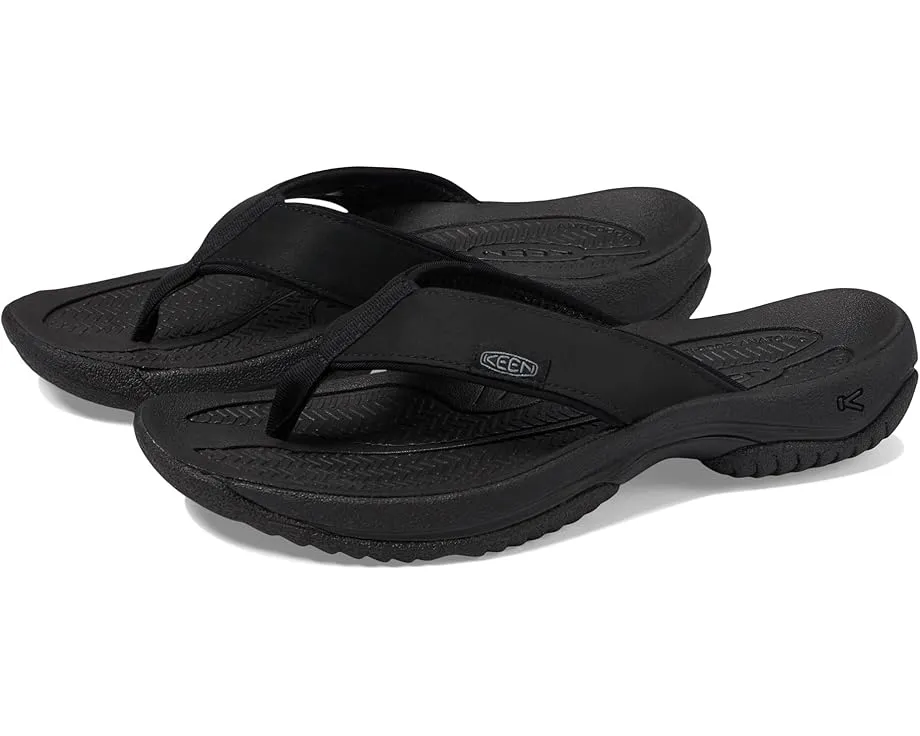 Сланцы KEEN Kona Flip TG из водоотталкивающей кожи с формованной стелькой