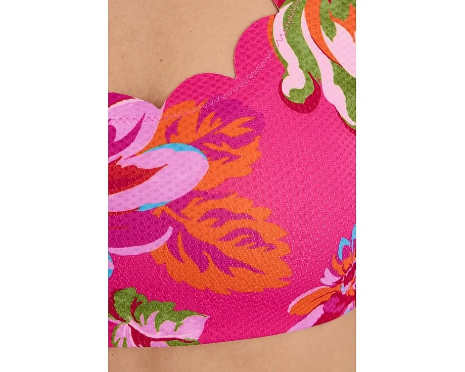 Купальный топ Madison с вырезом лодочкой и фигурным краем для женственного образа