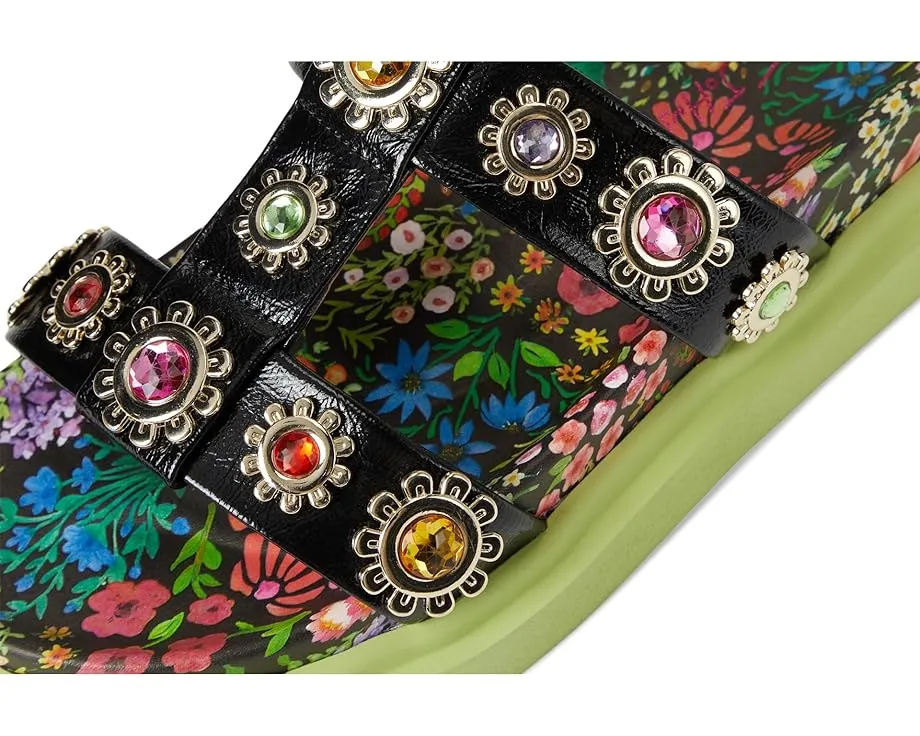 Сандалии Madoxx от Blue by Betsey Johnson на платформе с яркой подошвой и цветочным декором