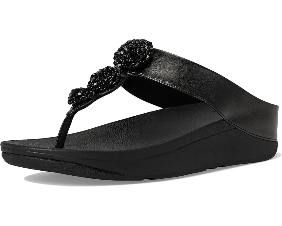 FitFlop Fino Beadie-Button с металлизированным межпальцевым ремешком и бусинами