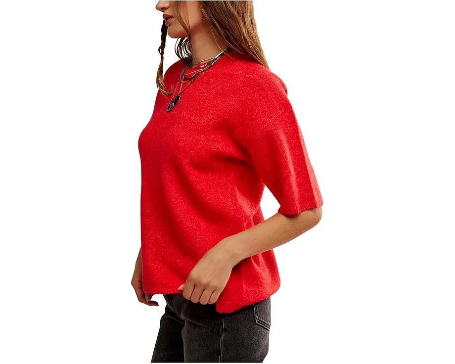 Свитшот Free People Margot с коротким рукавом и оверсайз