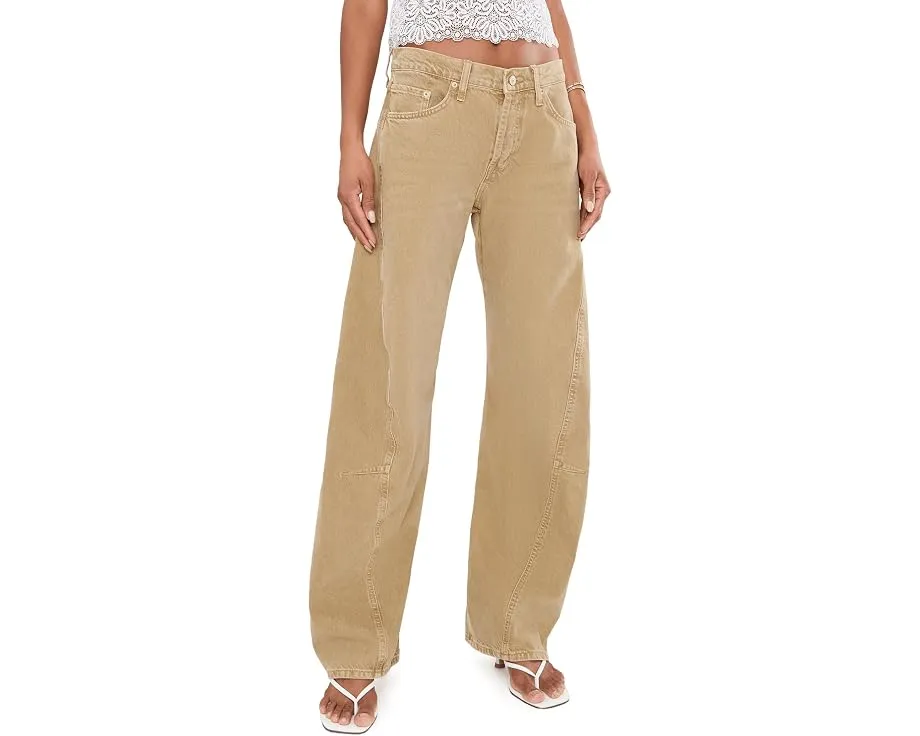 Джинсы Free People We The Free Fable с низкой посадкой и скрученными швами