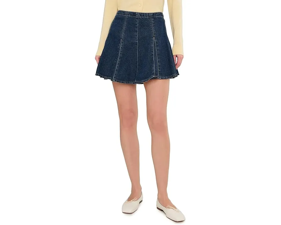 Мини-юбка Levi's Premium Godet из денима с TENCEL Lyocell