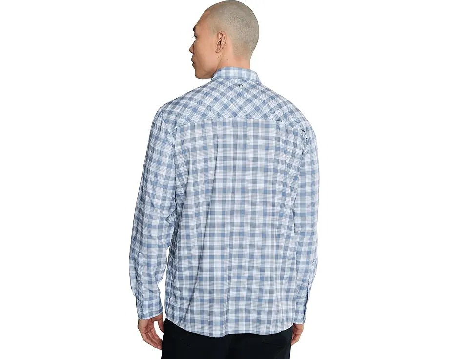 Рубашка Vineyard Vines Permit Plaid Performance Harbor из перфорированной ткани