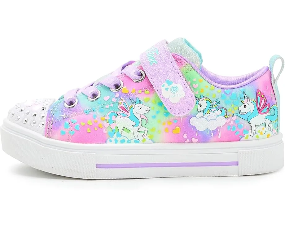 Кроссовки SKECHERS KIDS Twinkle Sparks с галактикой единорогов для детей