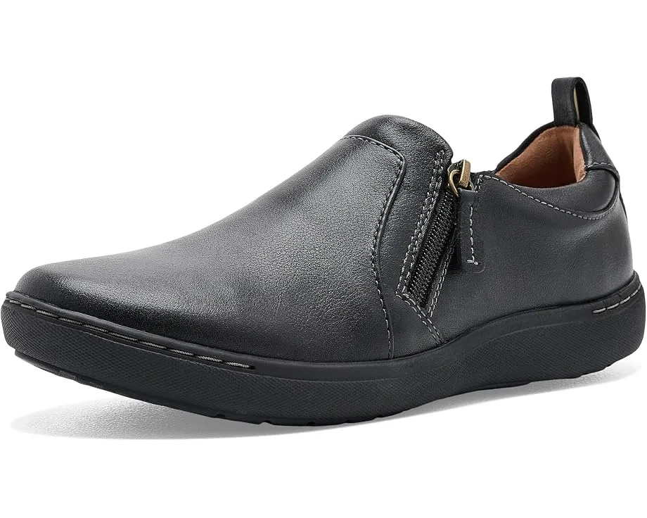 Кеды Clarks Nalle Lilac на шнуровке из черной кожи