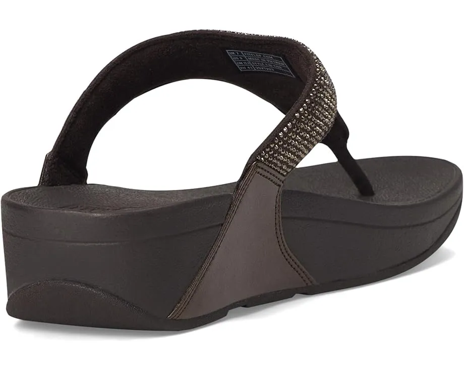 Сандалии FitFlop Lulu Crystal Toe-post с кристаллами и технологией MicroWOBBLEBOARD