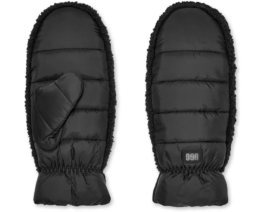 Теплые варежки UGG Aw Uggfluff из искусственного меха с манжетами на резинке