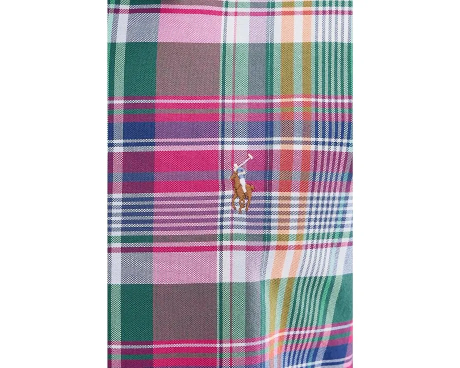 Рубашка Polo Ralph Lauren классического кроя из оксфорда в клетку с длинными рукавами