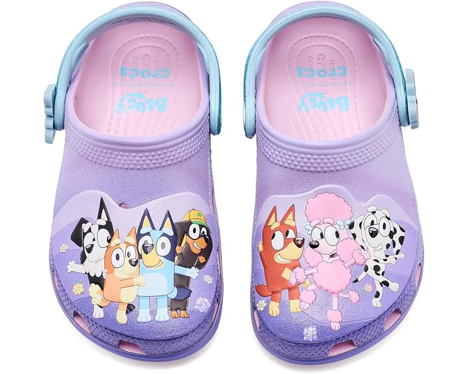 Кроксы Crocs Kids Bluey Classic Clogs для малышей с персонажами