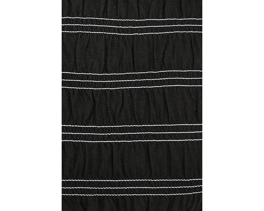 Блуза Madewell с коротким рукавом и сборкой в рубчик