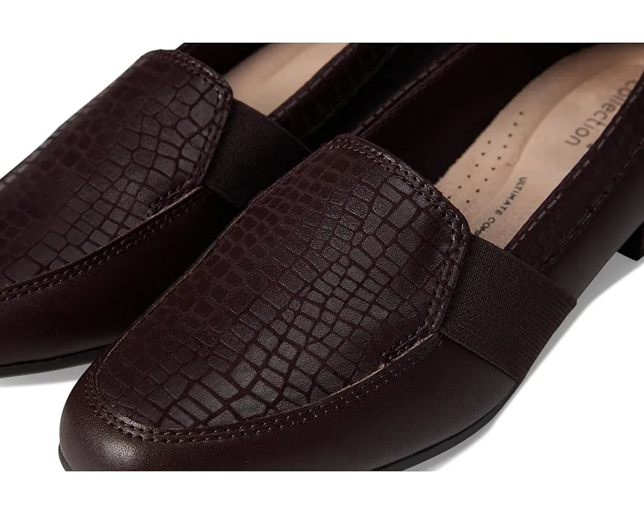 Лоферы Clarks Juliet Beat с квадратно-круглым носком и каблуком из термопластичной резины