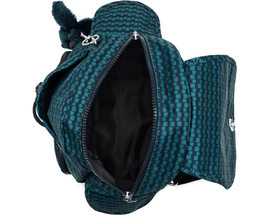 Kipling City Pack Mini Print мини-рюкзак с принтом и четырьмя отделениями