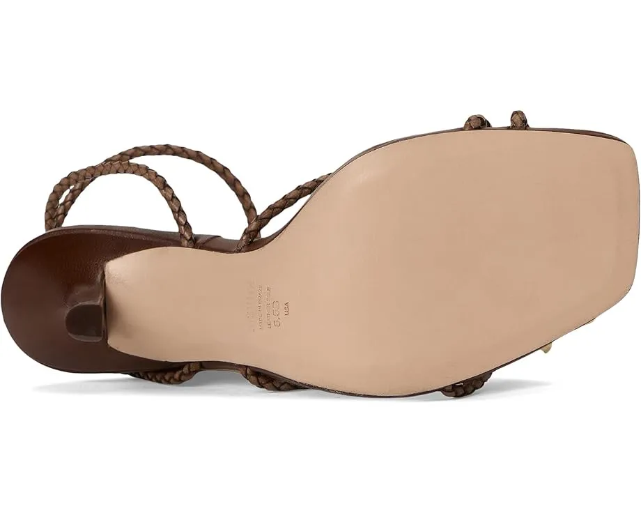 Schutz Kaya Straw босоножки на шпильке с квадратным носком и плетеным верхом