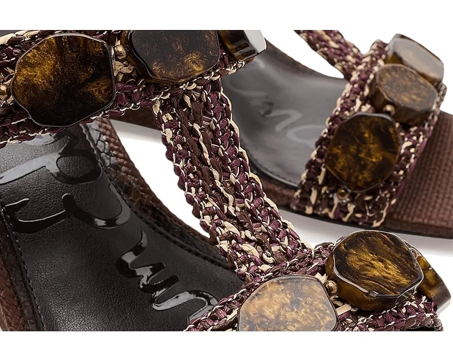 Туфли Sam Edelman Dante Stone на танкетке с искусственным верхом и кожаной подкладкой