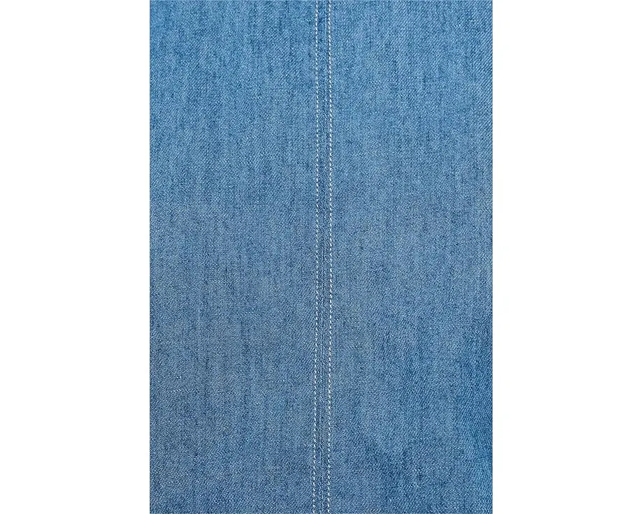 Топ Madewell Denim Cinched Shell с денимом и сборкой