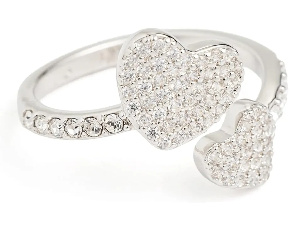Кольцо Kate Spade New York Yours Truly Pave Heart с кубическим цирконием