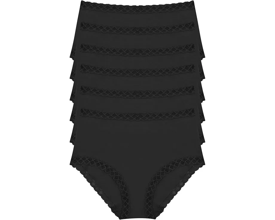 Natori Bliss Трусы с высокой посадкой 6 шт из мягкого хлопка