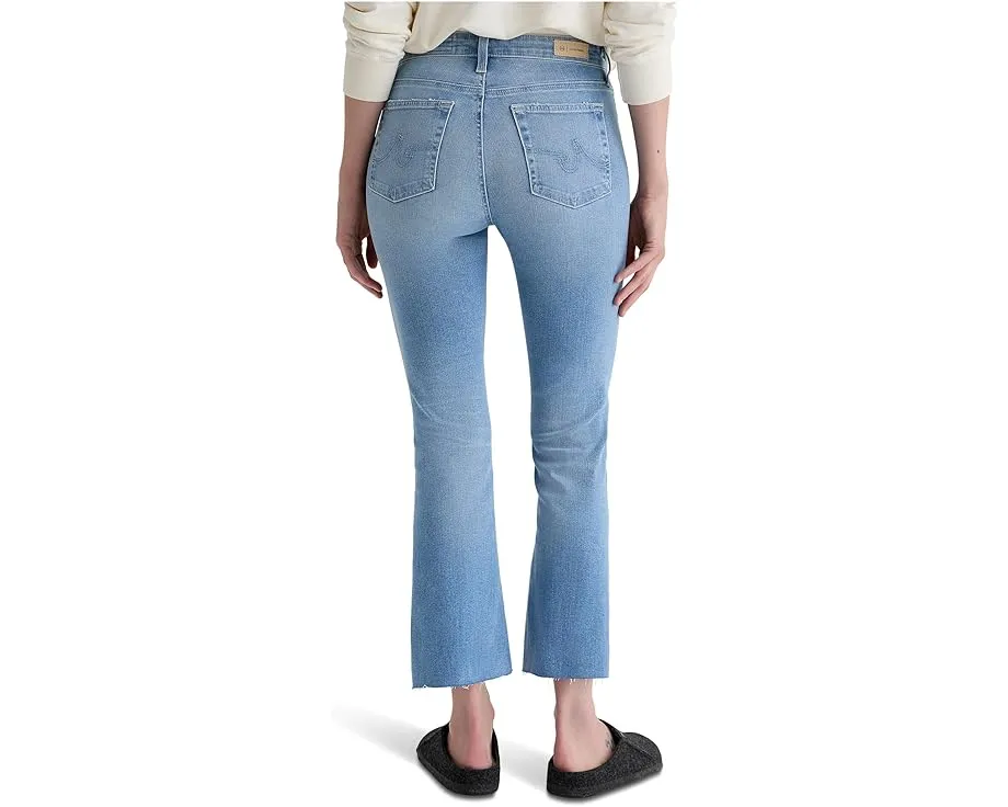 Джинсы AG Jeans Farrah Mid Rise Crop Boot укороченные с расклешенным низом