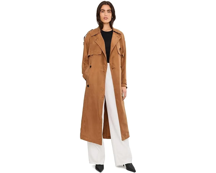 Тренч AllSaints Linnie с поясом и отложным воротником из лиоцелла