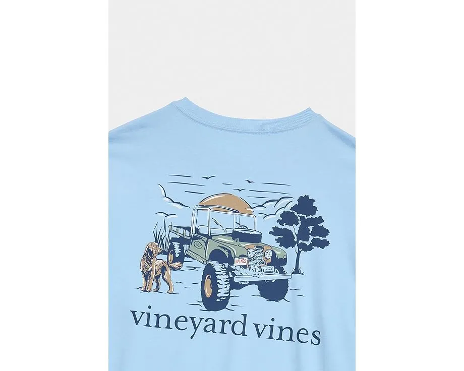 Vineyard Vines футболка с длинным рукавом Autumn Truck с принтом и карманом